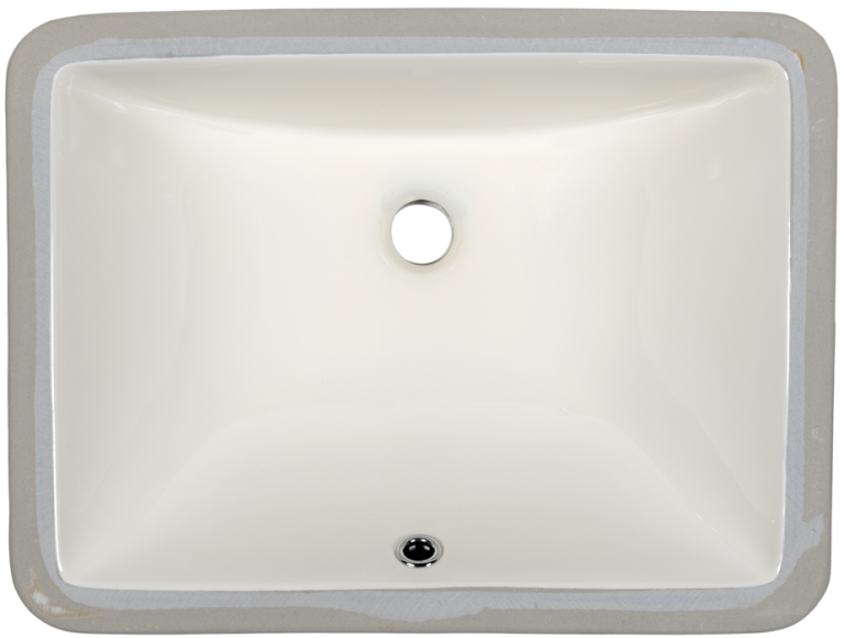 undermount sink bone biscuit bathroom